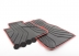 Резиновые с красной окантовкой ножные коврики для BMW F20 1-серии